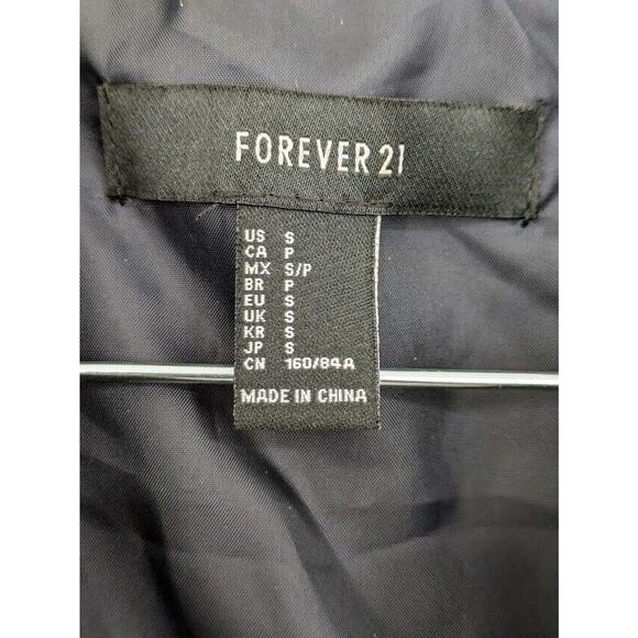 Forever 21 Womens Small Zip Front Bomber Jacket Colorblock Streetwear Sportstyle - Picture 4 of 11